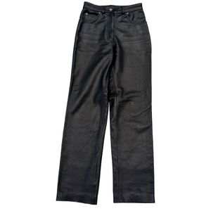 Leather Pants Satin Lined sz 8